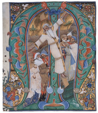 Korsfestelsen av St. Andrew av Master of the Murano Gradual