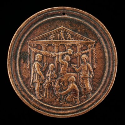 The Sacrifice of a Bull, fjerde kvartal 1400-tallet. av Master of the Orpheus Legend