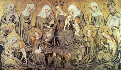 Senterpanel på Ortenberg-altertavlen, c1410-1420 av Master of the Ortenberg Altar