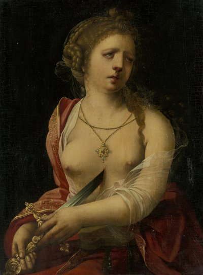 Lucretias selvmord av Master of the Parrot