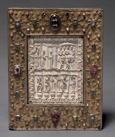 Bokformet relikvieskrin, ca. 1000. av Master of the Registrum Gregorii