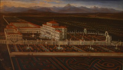 Palace og hager i Venaria Reale av Master of the Residenze Sabaude