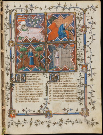 Miniatyr fra et manuskript av Roman de la Rose av Guillaume de Lorris og Jean de Meun, 1353 av Master of the Rose novels