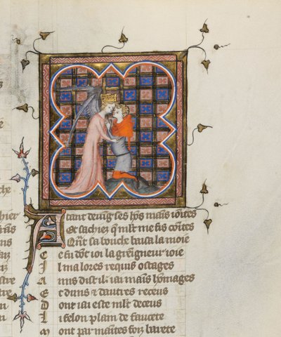 Miniatyr fra et manuskript av Roman de la Rose av Guillaume de Lorris og Jean de Meun, 1353 av Master of the Rose novels