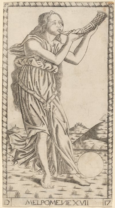 Melpomene av Master of the S Series Tarocchi