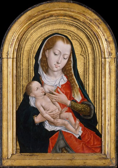 Jomfru og barn, 1475-99 av Master of the Saint Ursula Legend