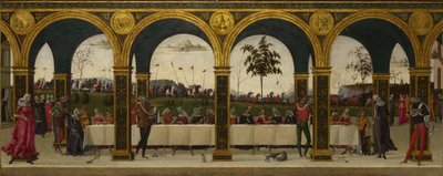 Historien om Griselda. Del III: Gjenforening, ca. 1490-1495 av Master of the Story of Griselda