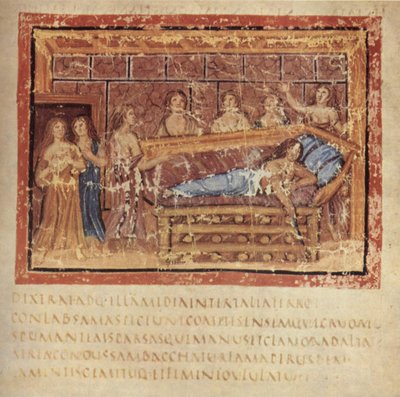 Didos død, ca 400 av Master of the Vatican Vergil