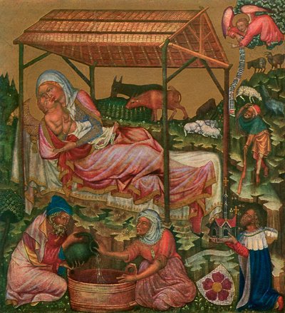 Geburt Christi, ca. 1350 1955 von Master of the Vyssi Brod Altar