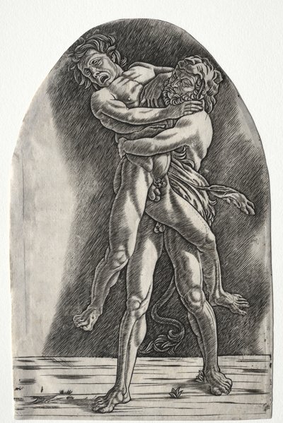 Hercules og Antaeus av Master of the Year 1515