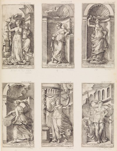 Den libyske sibylla, 1500-tallet. av Master with the Name of Jesus