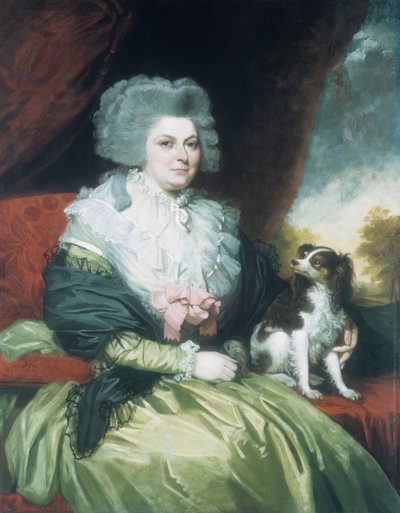 Dame med en hund, 1786. av Mather Brown