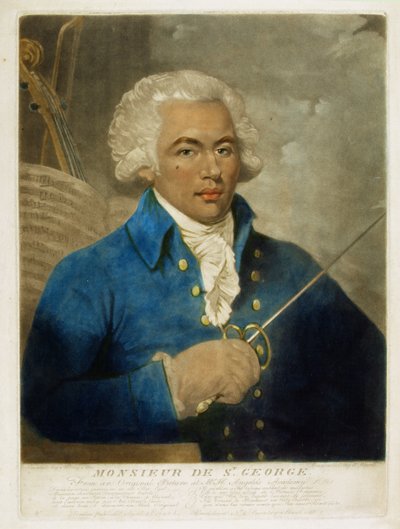 Monsieur de St. George, gravert av W. Ward, 1788 av Mather Brown