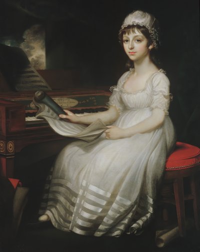 Portrett av en ung kvinne, 1801. av Mather Brown