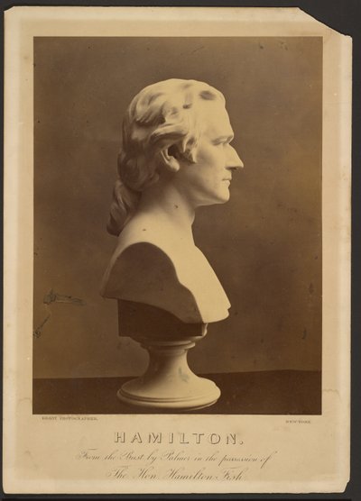 Byste av Alexander Hamilton av Mathew B. Brady