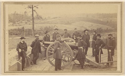 General Sherman og hans stab før Atlanta, 19. juli 1864 av Mathew B. Brady