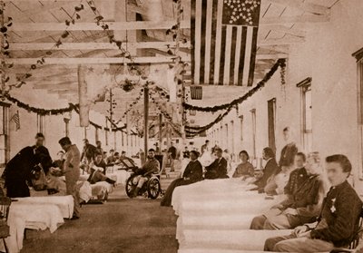 Army Hospital nær Washington, D.C., 1861-65 av Mathew B. Brady