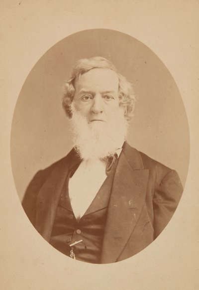 Skapkort av Gideon Welles, 1860-1878. av Mathew Brady