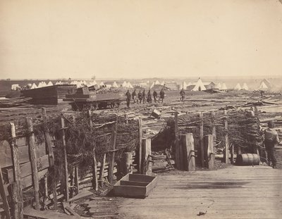 Festningsverk, Manassas, okkupert av 13. messe, 1862. av Mathew Brady