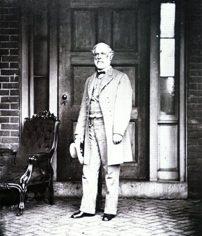 General Robert E. Lee (1807-70) (s/hvitt-bilde) av Mathew Brady