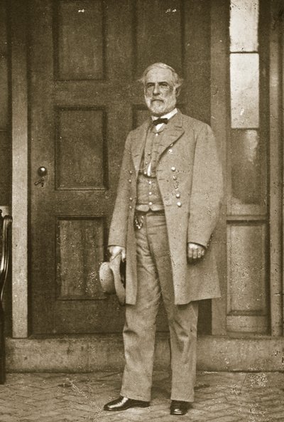 General Robert E. Lee stod utenfor huset sitt i Richmond, april 1865 av Mathew B. Brady