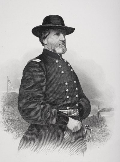 Portrett av general George Henry Thomas (1816-70) av Mathew B. Brady
