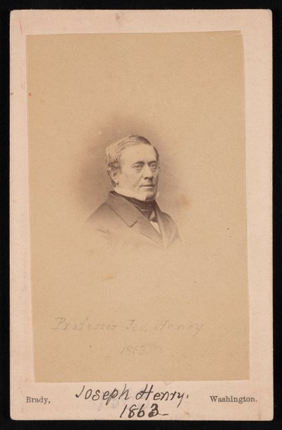 Portrett av Joseph Henry 1797-1878, 1863. av Mathew Brady