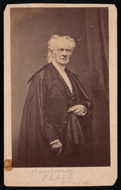 Portrett av Rembrandt Peale 1778-1860, før 1860. av Mathew Brady