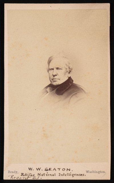 Portrett av William Winston Seaton 1785-1866, før 1866. av Mathew Brady