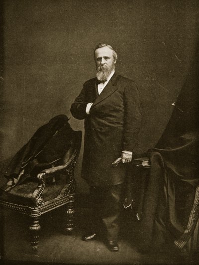 Rutherford B. Hayes før han ble innsatt som president, 1877 av Mathew B. Brady
