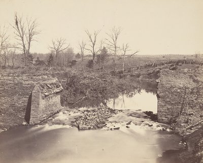 Stone Bridge - Bull Run, 1862. av Mathew Brady