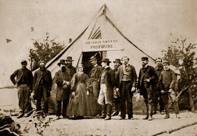 Postkontoret, hovedkvarteret til Army of the Potomac, 1861-65 av Mathew B. Brady