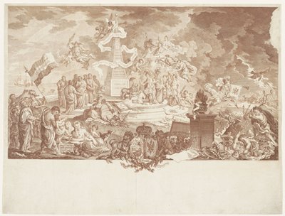 Allegori om sann patriotisme, 1788 av Mathias de Sallieth