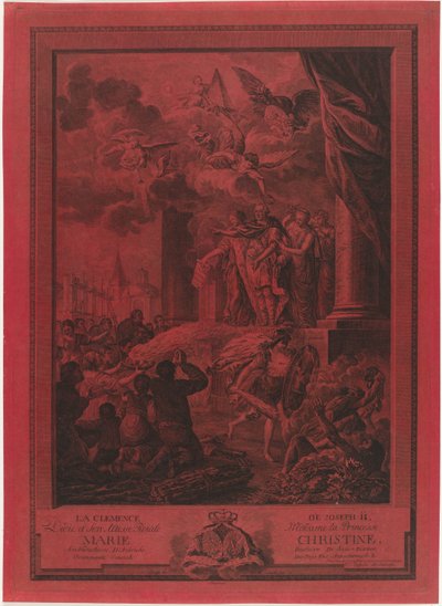 Nåde av keiser Joseph II til protestantene, 1783 La Clemence de Joseph II (tittel på objekt) av Mathias de Sallieth