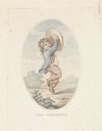 Gutt med tamburin The Tamborine (tittel på objekt) av Mathias de Sallieth