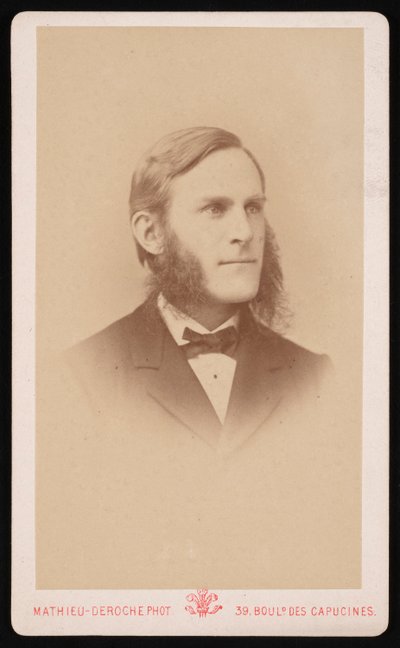 Portrett av Samuel Hubbard Scudder 1837-1911, cirka 1871. av Mathieu Deroche