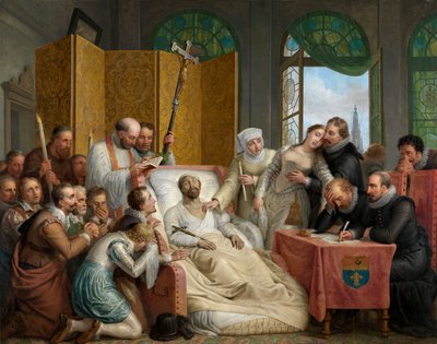 Peter Paul Rubens død av Mathieu Ignace van Bree