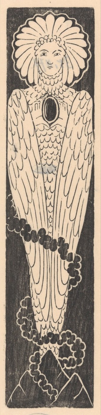 Fugl med kvinnehode The Hunter: Bird of Truth (original tittel) av Mathieu Lauweriks