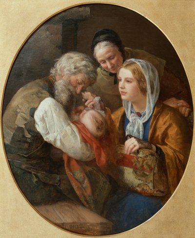 Ung mor første besøk hos foreldrene av Mathilde Dietrichson