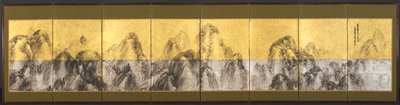 Syttito topper mot den blå himmelen, 1785. av Matsumura Goshun