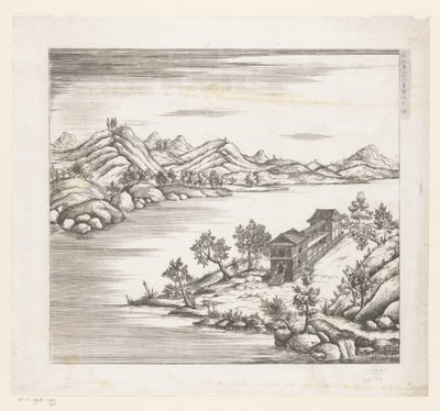 Utsikt over en del av det keiserlige sommerpalasset i Chengde (Jehol) i Kina av Matteo Ripa