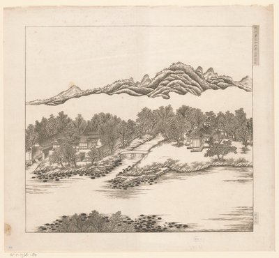 Utsikt over en del av det keiserlige sommerpalasset i Chengde (Jehol) i Kina av Matteo Ripa