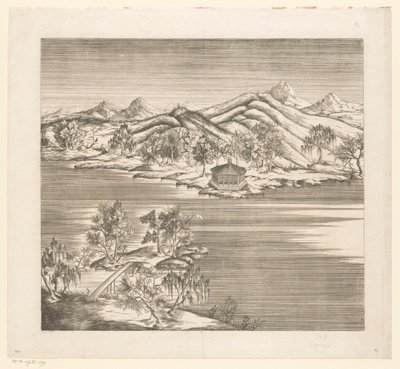 Utsikt over en del av det keiserlige sommerpalasset i Chengde (Jehol) i Kina av Matteo Ripa
