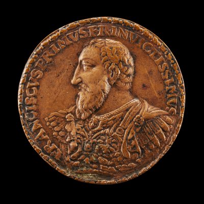 François I, 1494-1547, konge av Frankrike 1515, sannsynligvis 15381544. av Matteo dal Nassaro