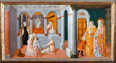 Jomfru Marias fødsel … av Matteo di (attr.to) Giovanni