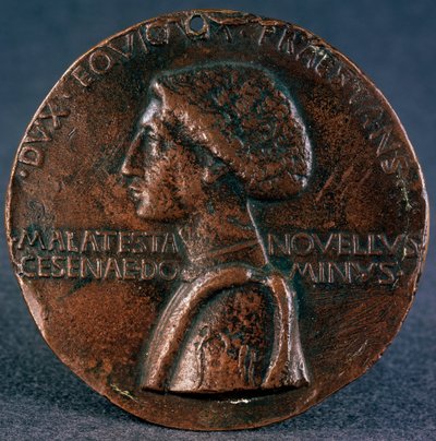 Medail til ære til Sigismondo Pandolfo Malatesta Adverse, 1446. av Matteo di Andrea de Pasti