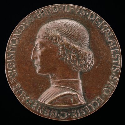 Sigismondo Pandolfo Malatesta, 1417-1468, Lord of Rimini og Fano [forside], 1446. av Matteo di Andrea de Pasti