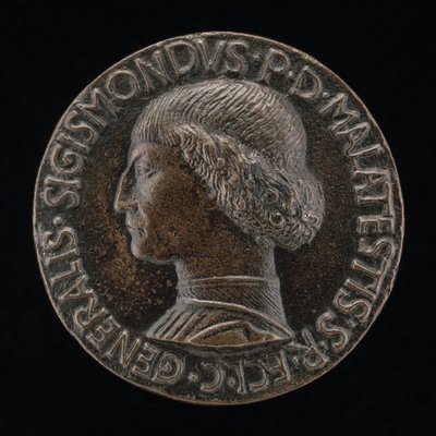 Sigismondo Pandolfo Malatesta, 1417-1468, Lord of Rimini og Fano [forside], 1446. av Matteo di Andrea de Pasti