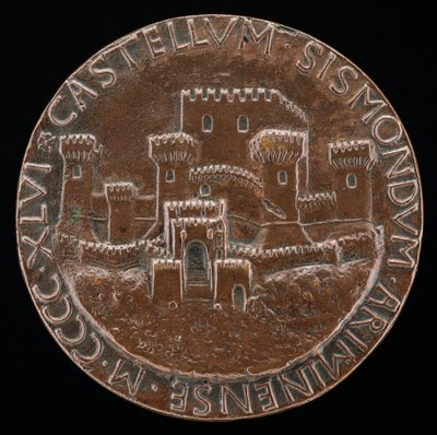 Slottet i Rimini [revers], 1446. av Matteo di Andrea de Pasti