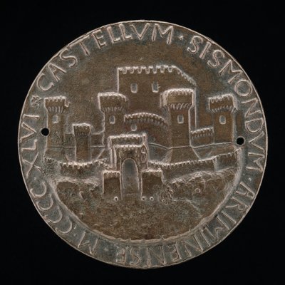 Slottet i Rimini [revers], 1446. av Matteo di Andrea de Pasti